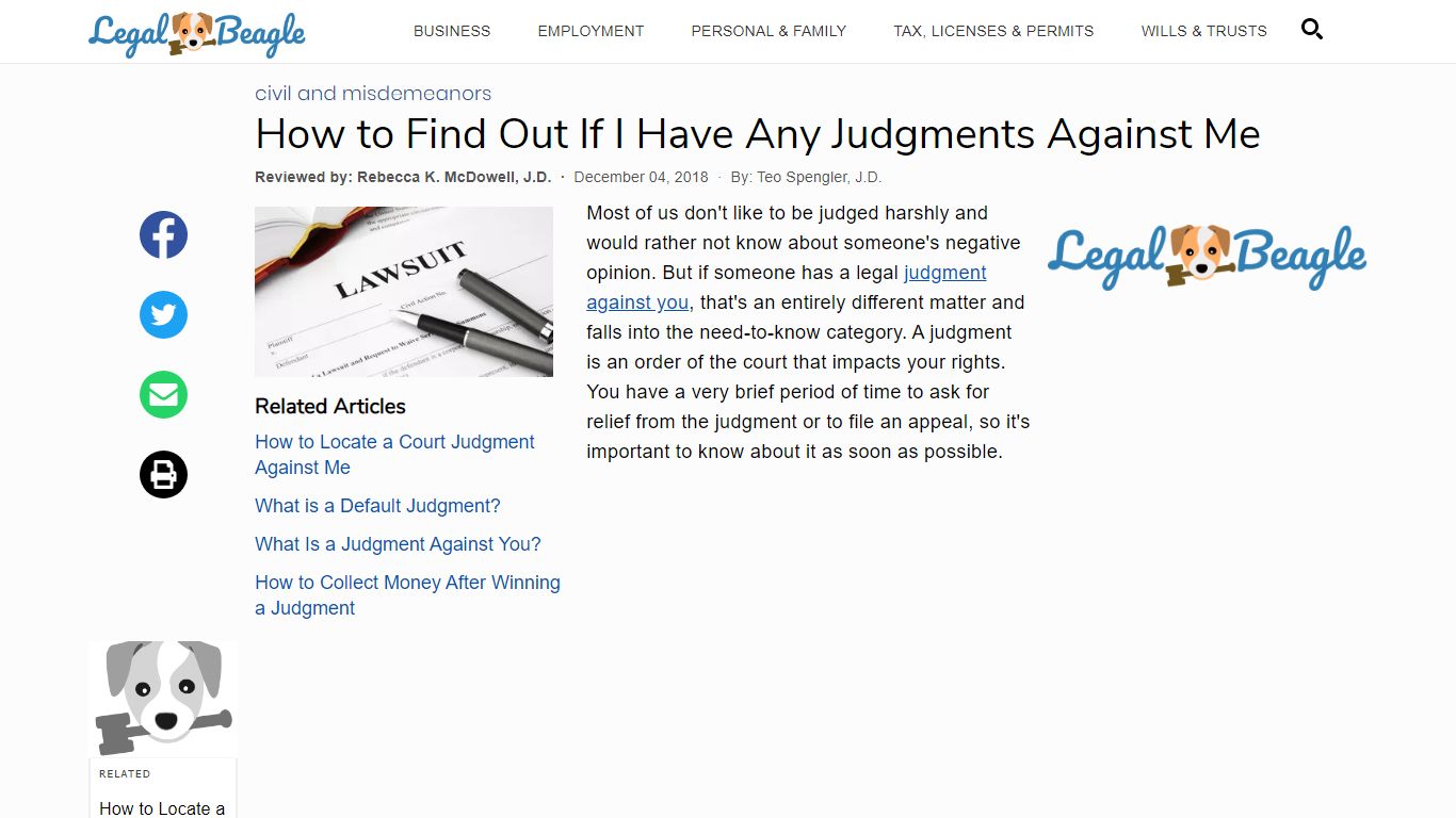How to Find Out If I Have Any Judgments Against Me